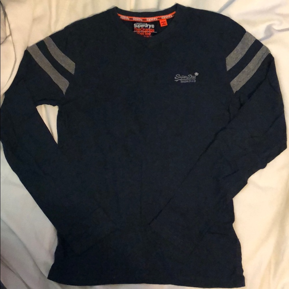 Mens SuperDry Baseball L/S Tee size small